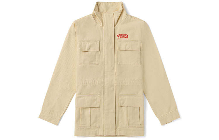Vans Vans Jackets Unisex Ecru Stand Collar Moderate Workwear