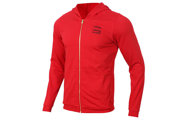 Adidas Neo X MARVEL Jackets Men's Red Hooded Moderate Other