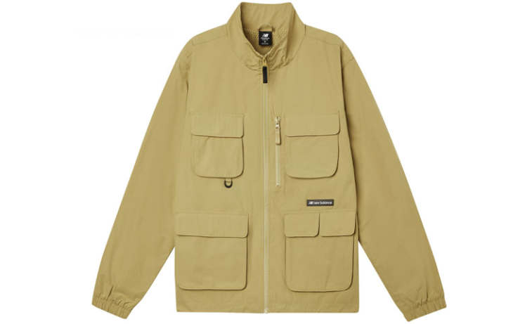 New Balance New Balance Jackets Men's Khaki Stand Collar Moderate Other