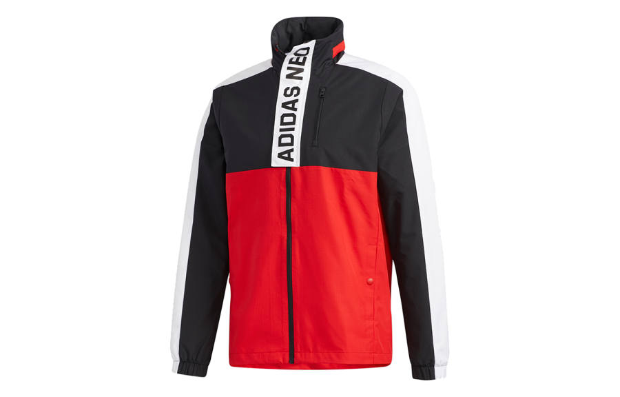 Adidas Neo Jackets Men's Light Scarlet Stand Collar Moderate Other