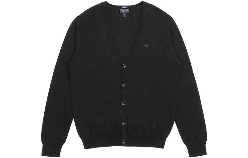 ARMANI JEANS Sweaters Men's Black V Neck Moderate Other