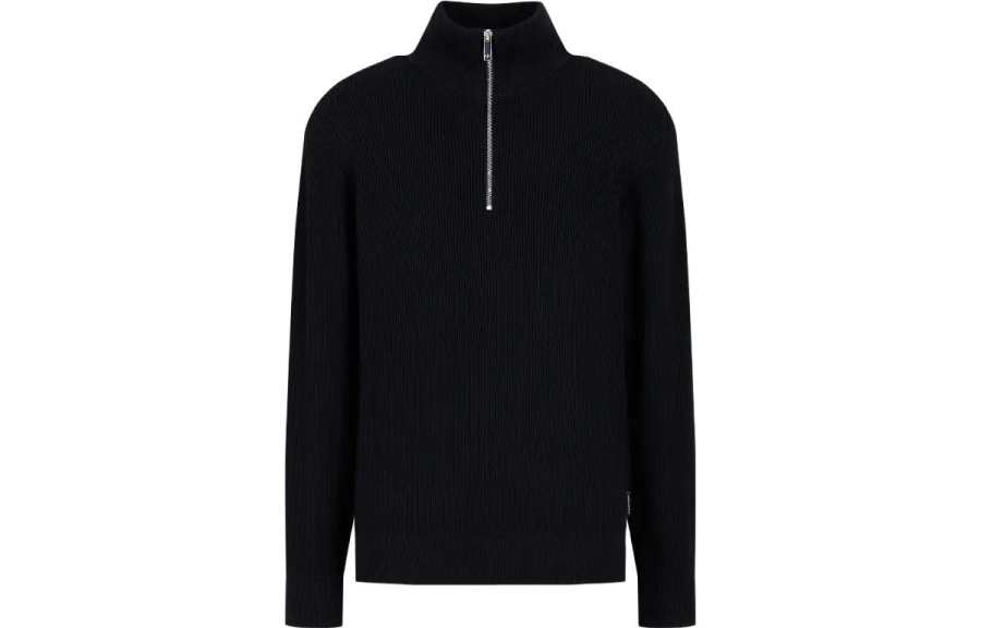 ARMANI EXCHANGE Armani Exchange half-zip high-neck jumper