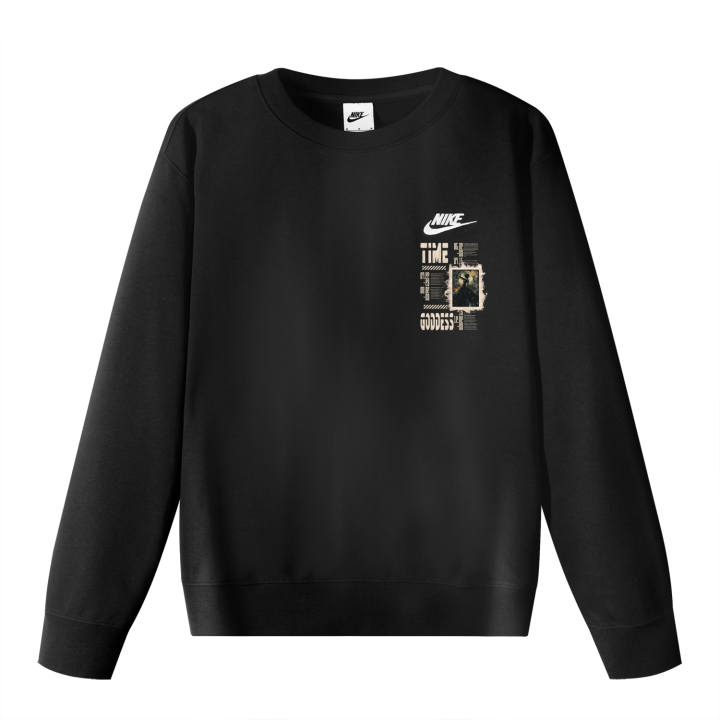 Nike Nike Sweatshirts Unisex Black Crew Neck Moderate Regular