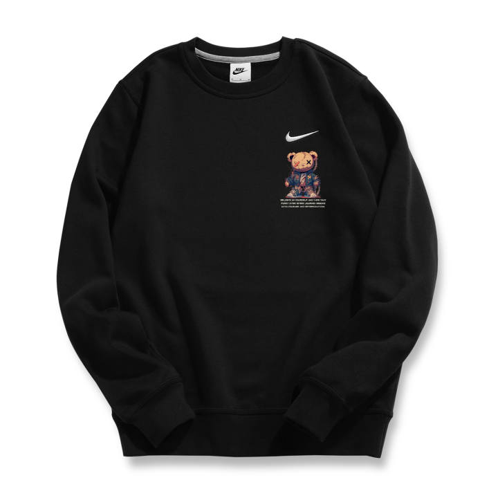 Nike Nike Sweatshirts Unisex Black Crew Neck Moderate Regular
