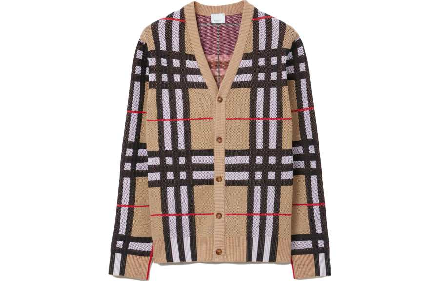 Burberry 【Previous Season】Vintage Check V-neck cardigan