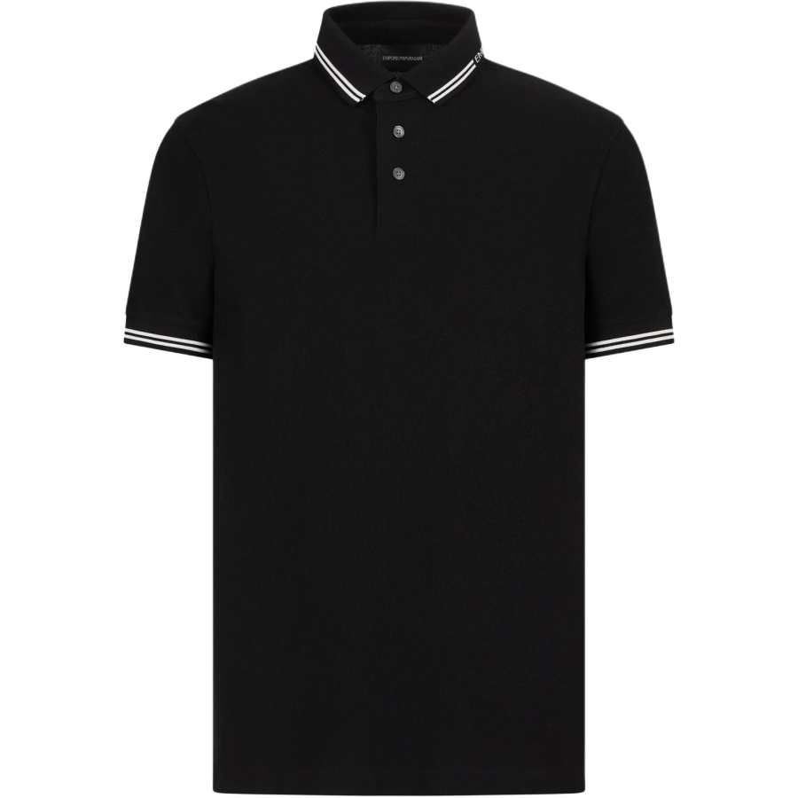 EMPORIO ARMANI Striped Edge Polo Shirt