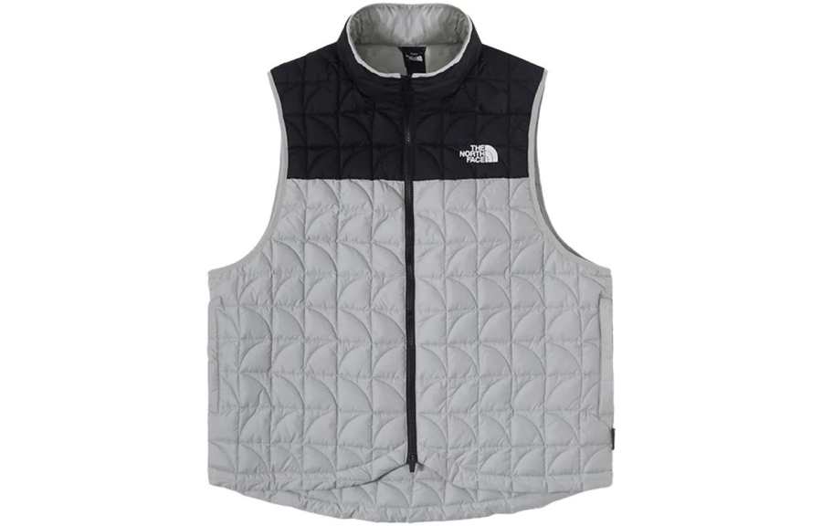 THE NORTH FACE Tank Tops Men's Gray Black Stand Collar Moderate Straight Fit