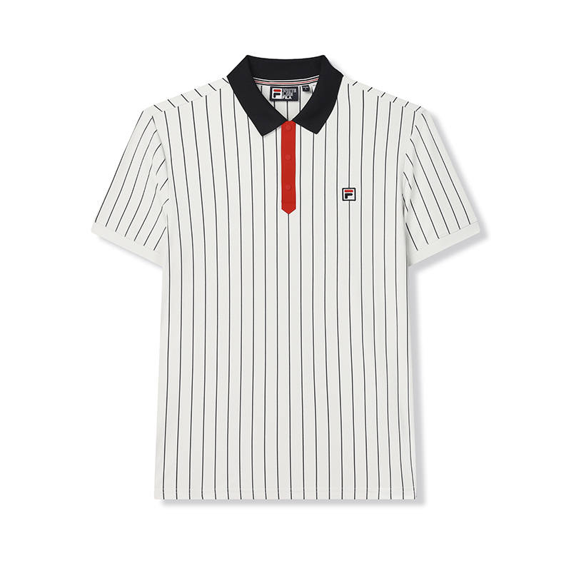 FILA Polo Shirts Men's Cloud White Moderate Straight Fit
