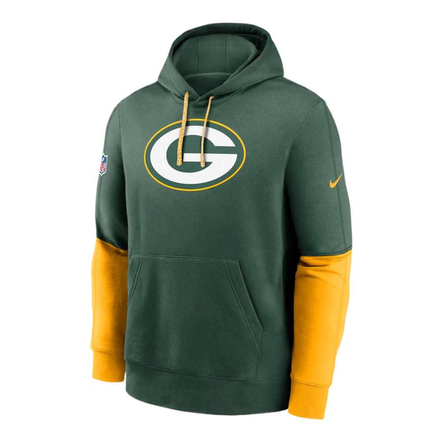 Nike Nike Green Bay Packers Sideline Team Issue Club Men's Nike Nfl Pullover Hoodie