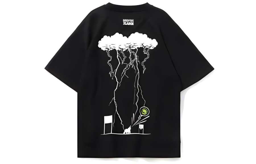 Li-Ning Li Ning X XLARGE T Shirts Men's Crew Neck Moderate Straight Fit