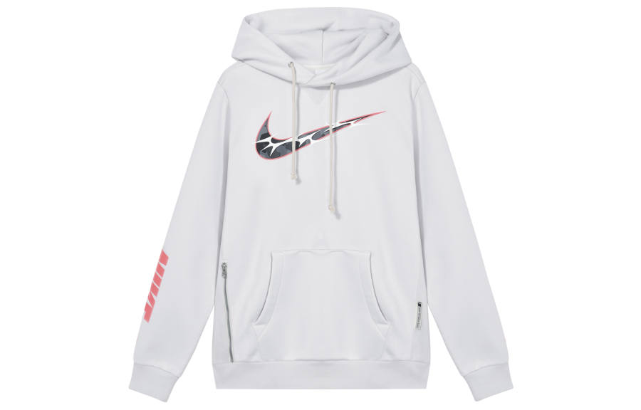 Nike Nike Therma FIT Standard Issue Casual Comfortable Warm Fleece Lined Hooded Sweatshirt Men's Light Silver Gray