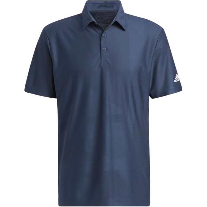 Adidas Adidas JACQUARD Polo Shirt Men's Marine Blue