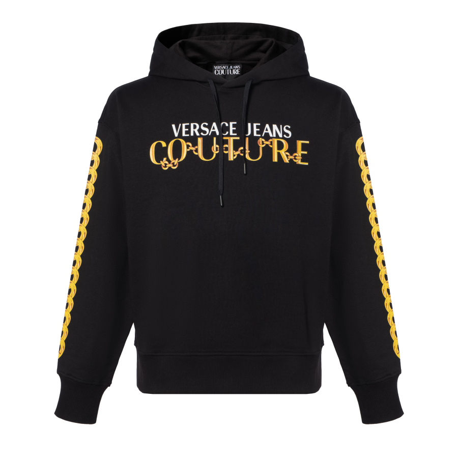Versace Jeans Couture logo-print cotton hoodie