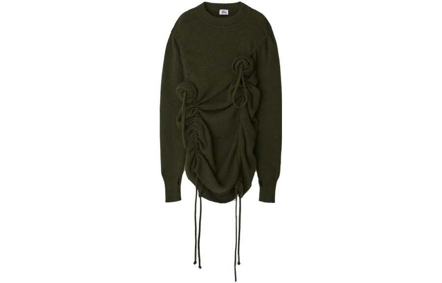 Burberry 【Previous Season】Rose floral-appliqué wool jumper