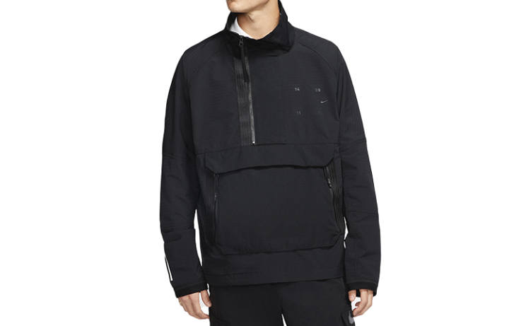 Nike Nike Jackets Men's Black Stand Collar Moderate Workwear