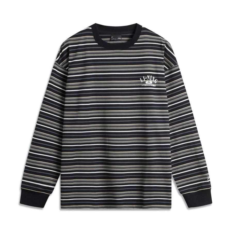 Li-Ning Li Ning Sports Life Collection T Shirt Unisex Black