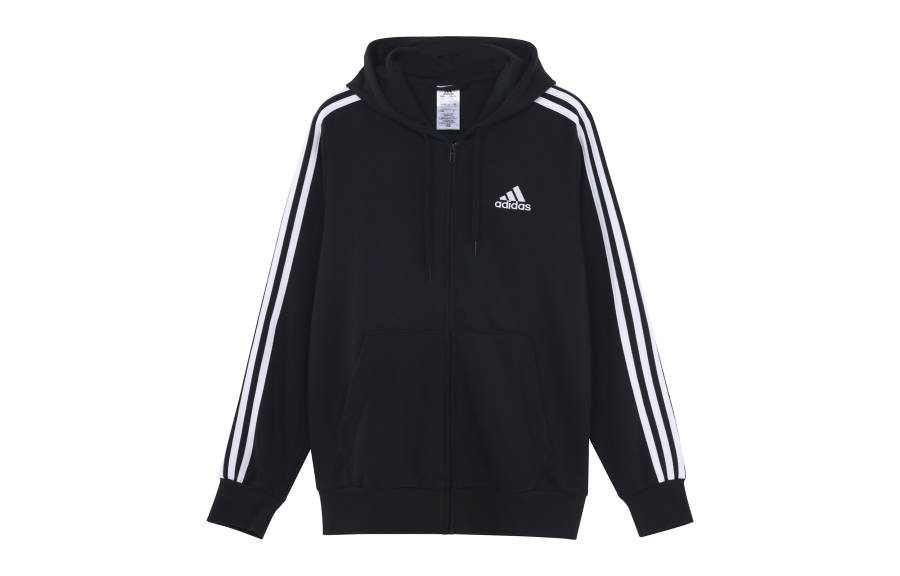 Adidas Adidas Free Shipping With AdiClub Essentials French Terry 3-Stripes Full-Zip Hoodie