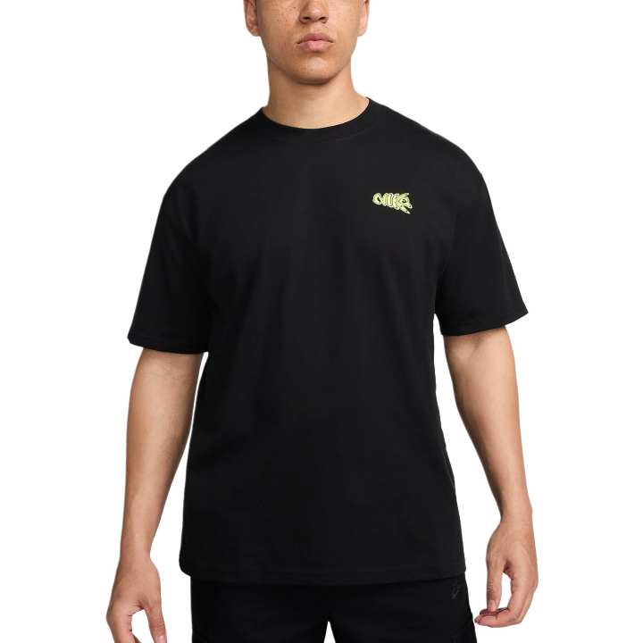 Nike Nike Max90 T Shirts Men's Black Crew Neck Moderate Straight Fit