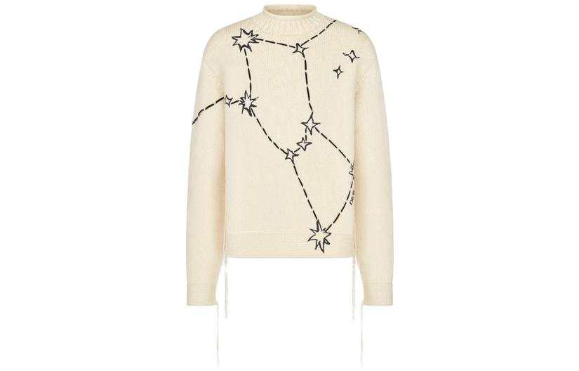 DIOR DIOR Sweaters Men's White Crew Neck Moderate Other