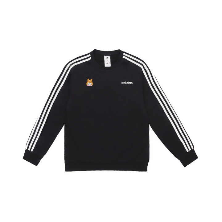 Adidas Adidas Sweatshirts Men's Black Crew Neck Moderate Regular