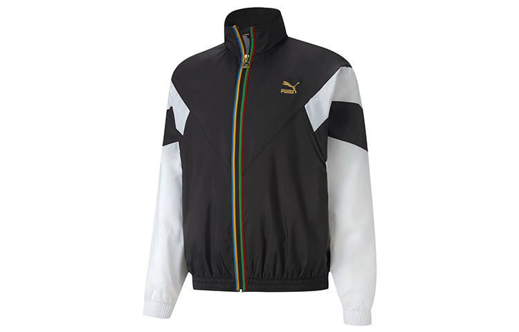 PUMA PUMA Jackets Men's Black Stand Collar Moderate Other