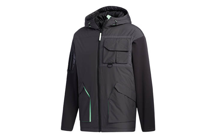 Adidas Adidas Jackets Men's Black Hooded Thickened