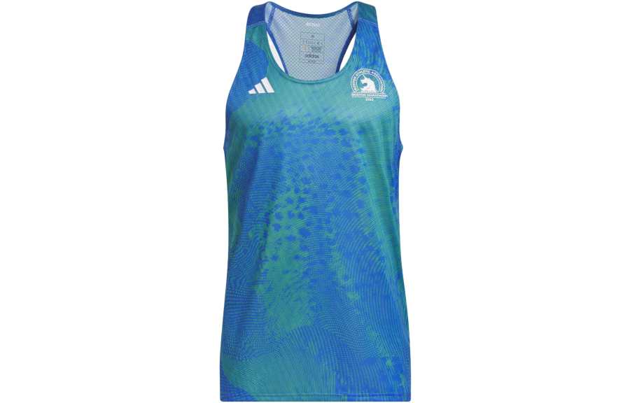 Adidas Adidas Tank Tops Men's Blue Crew Neck Moderate Straight Fit