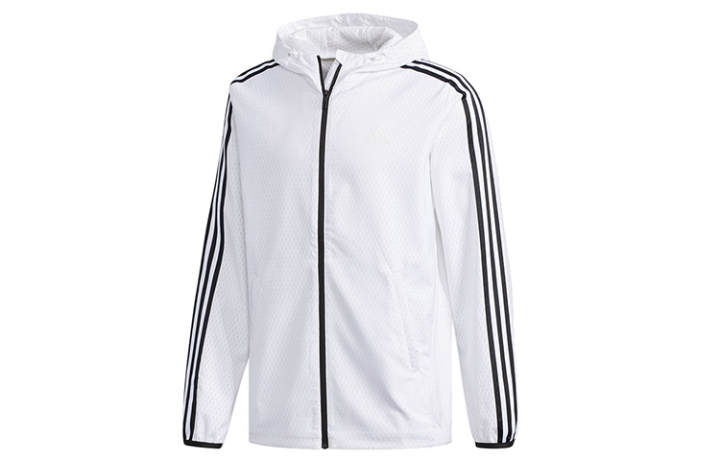 Adidas Adidas Jackets Men's White Hooded Moderate Other