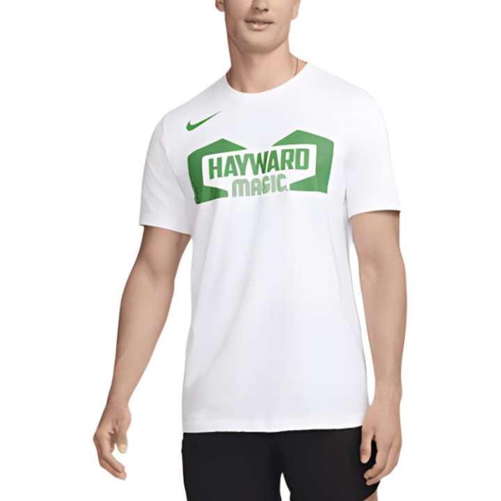 Nike Nike T Shirts Men's White Crew Neck Moderate Straight Fit
