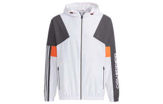 Adidas Neo Jacket Men's White Gray Multicolor