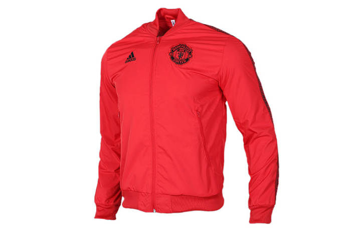Adidas Adidas Manchester United Jackets Men's Red Baseball Collar Moderate Pilot