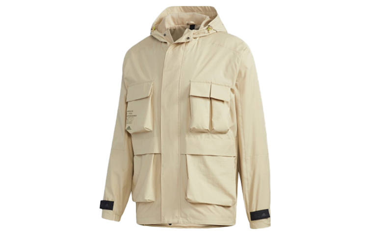 Adidas Adidas Jackets Men's Grassland Brown Hooded Moderate Workwear