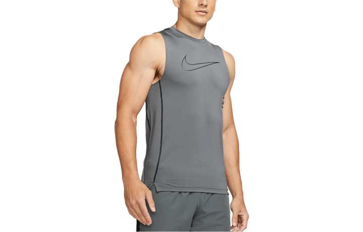 Nike Nike Tank Tops Men's Iron Gray Crew Neck Moderate Straight Fit