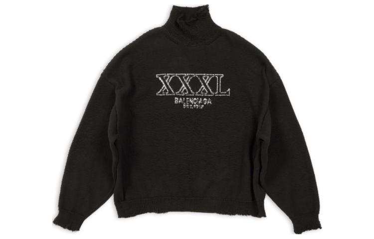 Balenciaga Sweaters Unisex Black Turtleneck Moderate Other
