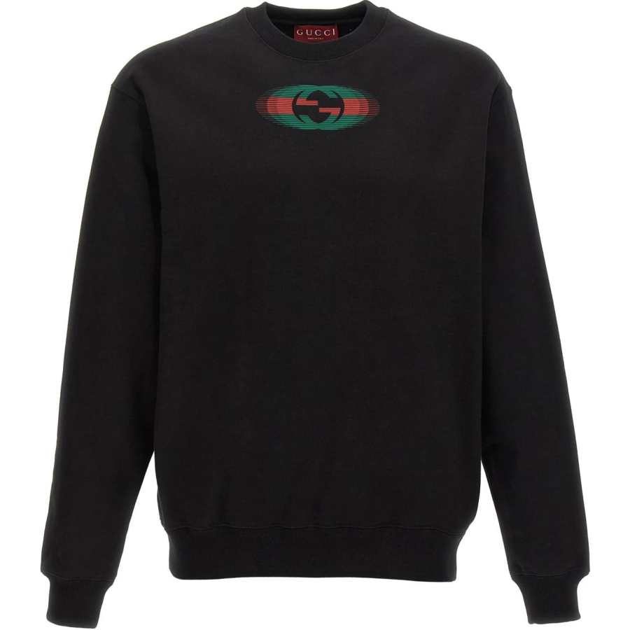 GUCCI Logo Printed Crewneck Sweatshirt