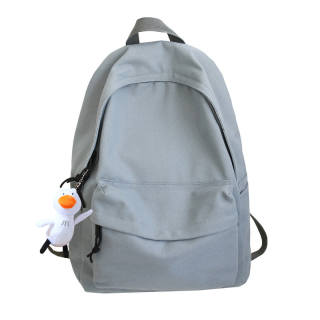 LOUIS ROYALN Canvas Backpack Medium Unisex Blue/Black/White