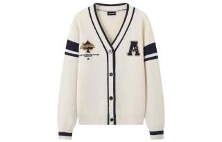 YK&YB Knitwear Unisex V Neck Moderate Cardigan