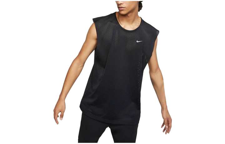 Nike Nike Tank Tops Men's Black Crew Neck Thin Straight Fit