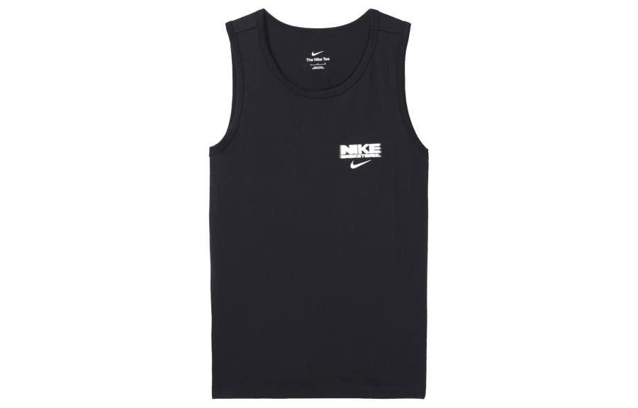 Nike Nike Tank Tops Men's Black Crew Neck Moderate Straight Fit