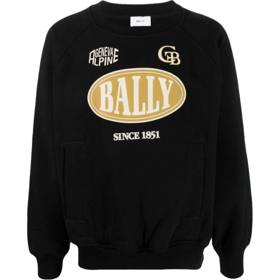 BALLY BALLY Logo Printed Crewneck Sweatshirt