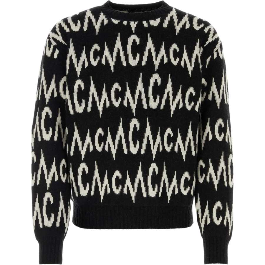 MCM Mcm Logo Intarsia Crewneck Jumper
