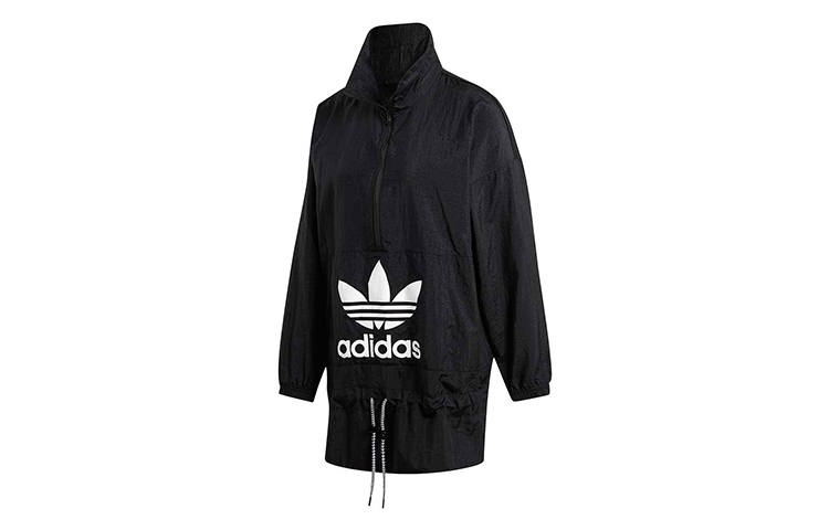 Adidas Originals Jackets Women's Black Stand Collar Moderate Other