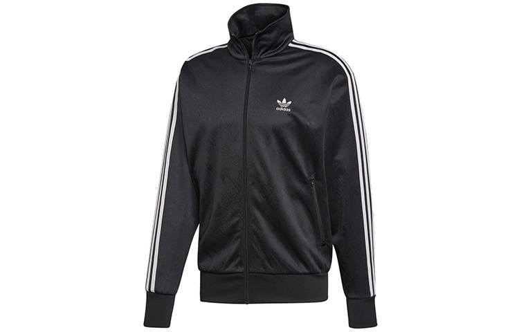 Adidas Originals Mono Track TOP Jackets Men's Black Stand Collar Moderate Other