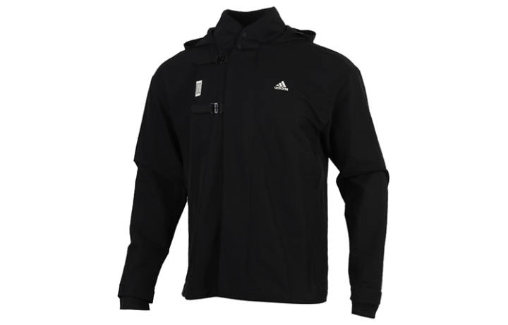 Adidas Adidas Jackets Men's Black Hooded Moderate Other