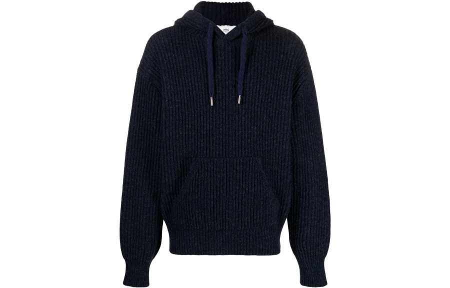 AMIPARIS Knitwear Men's Blue Hooded Moderate Other