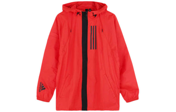 Adidas Adidas Jackets Men's Bright Pink Red Fluorescent Hooded Moderate Other
