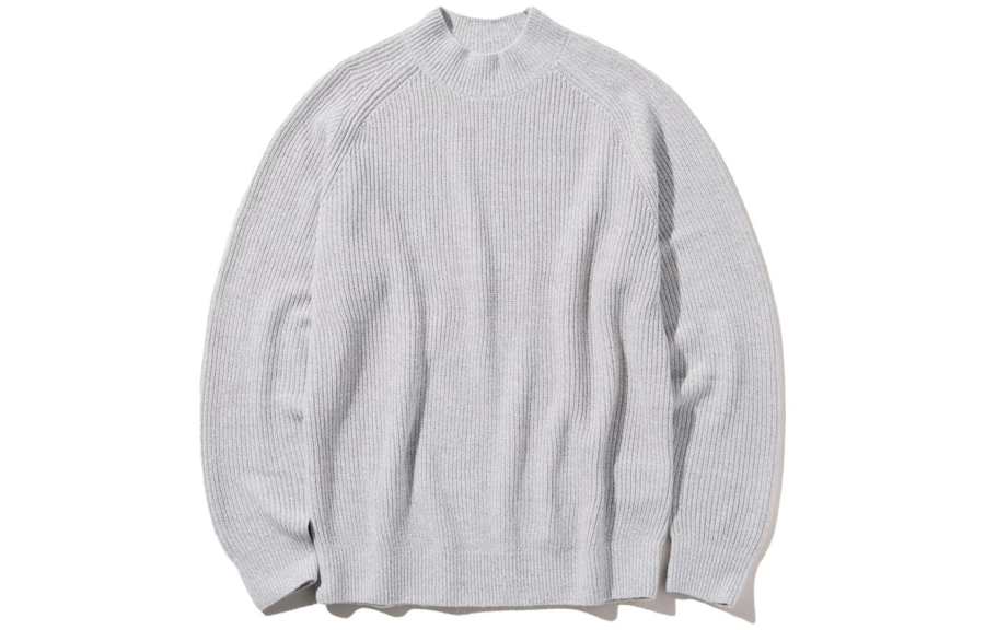 UNIQLO Knitwear Men's Gray Half Turtleneck Moderate Other
