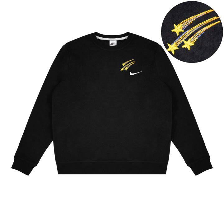 Nike Nike Sweatshirts Unisex Black Crew Neck Moderate Regular