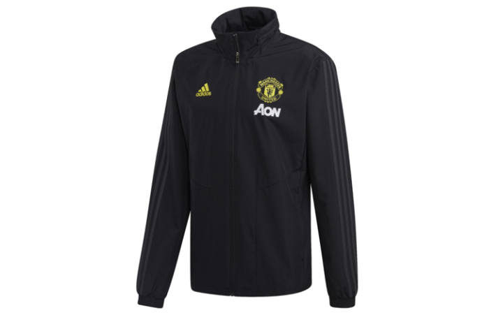 Adidas Adidas Manchester United Jackets Men's Black Stand Collar Moderate Other