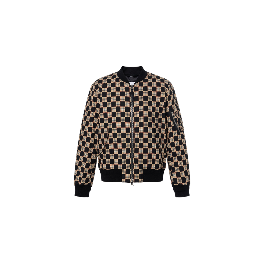 Burberry Jackets Men's Brown Baseball Collar Moderate Other